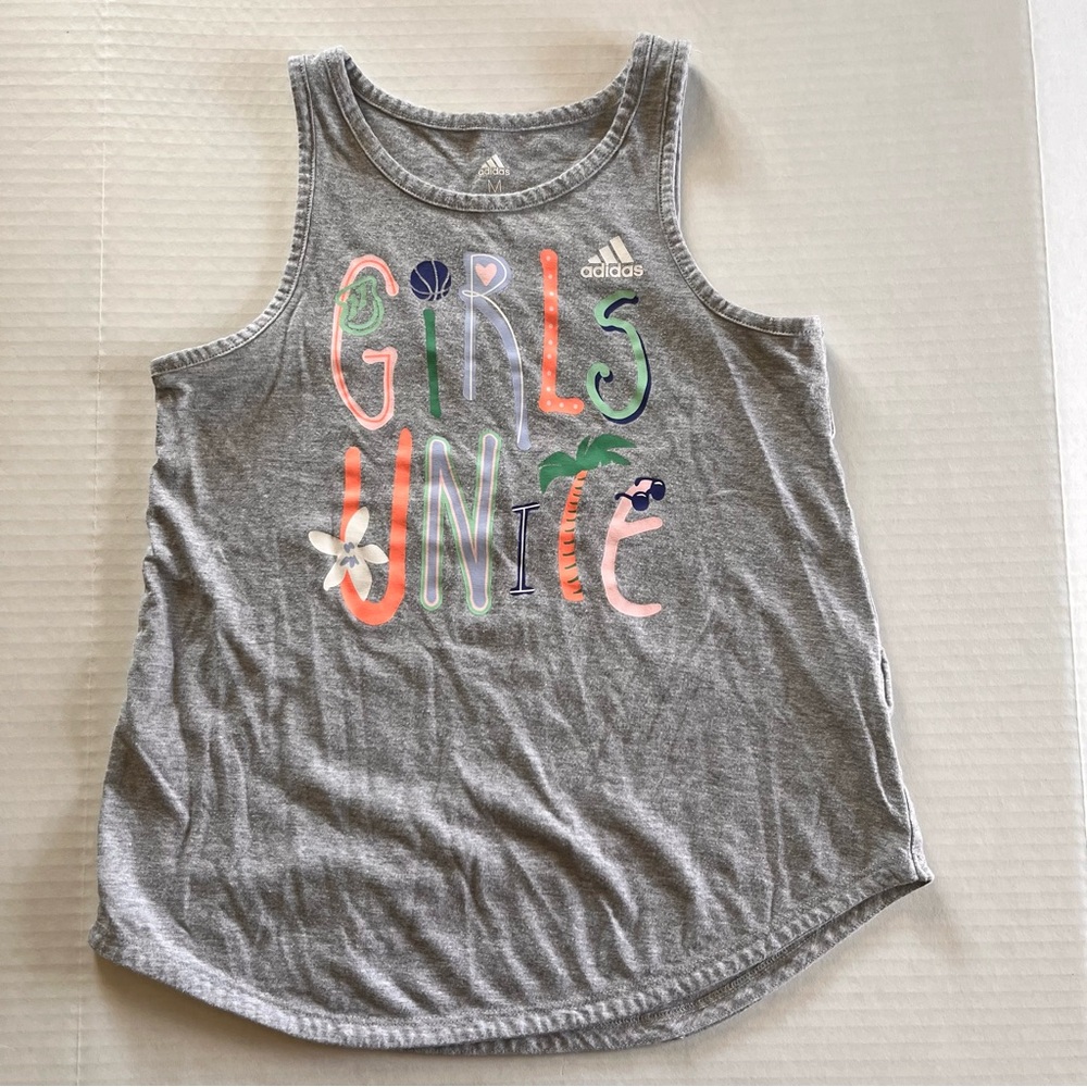Adidas girls tank top size 10/12